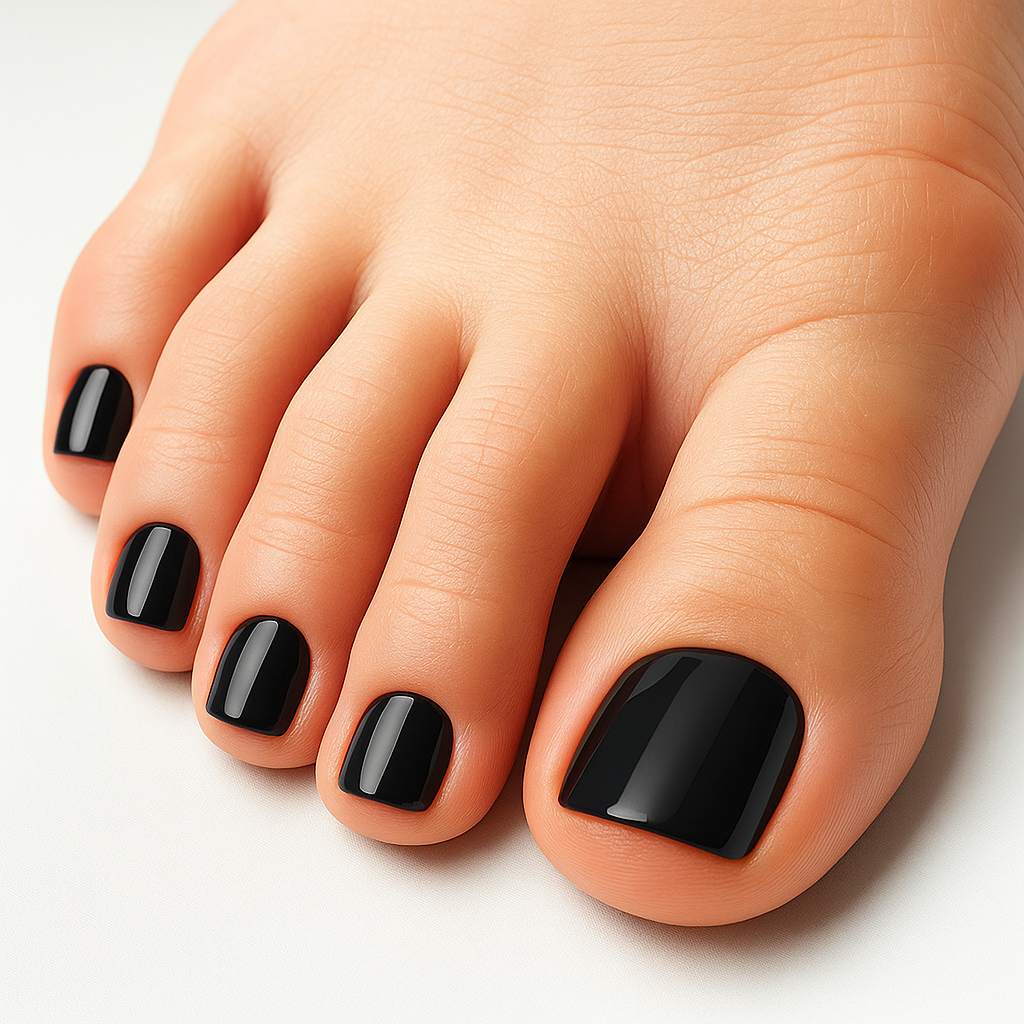 Obsidian Black Pedi